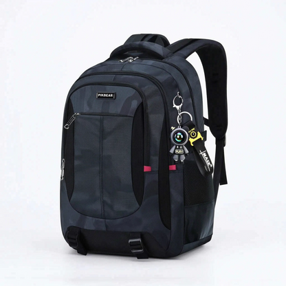 Strukturierter Multi-Fächer-Schulrucksack - Zenthos