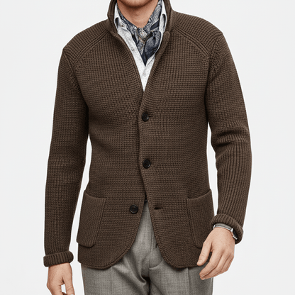 Strukturierter Strickjacke Mit Langen Ärmeln - Lennox