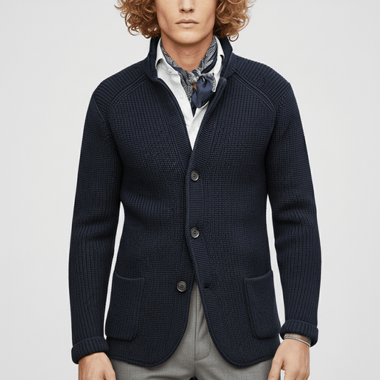 Strukturierter Strickjacke Mit Langen Ärmeln - Lennox