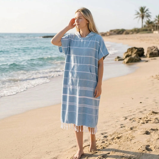 Surfponcho Mit Kapuze - Loomira