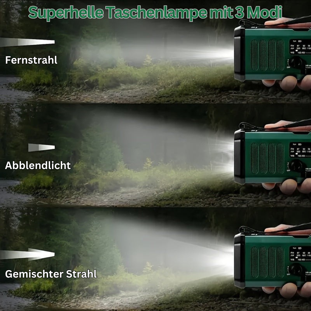 Multifunktionales Notfallradio - SurvivorPowe
