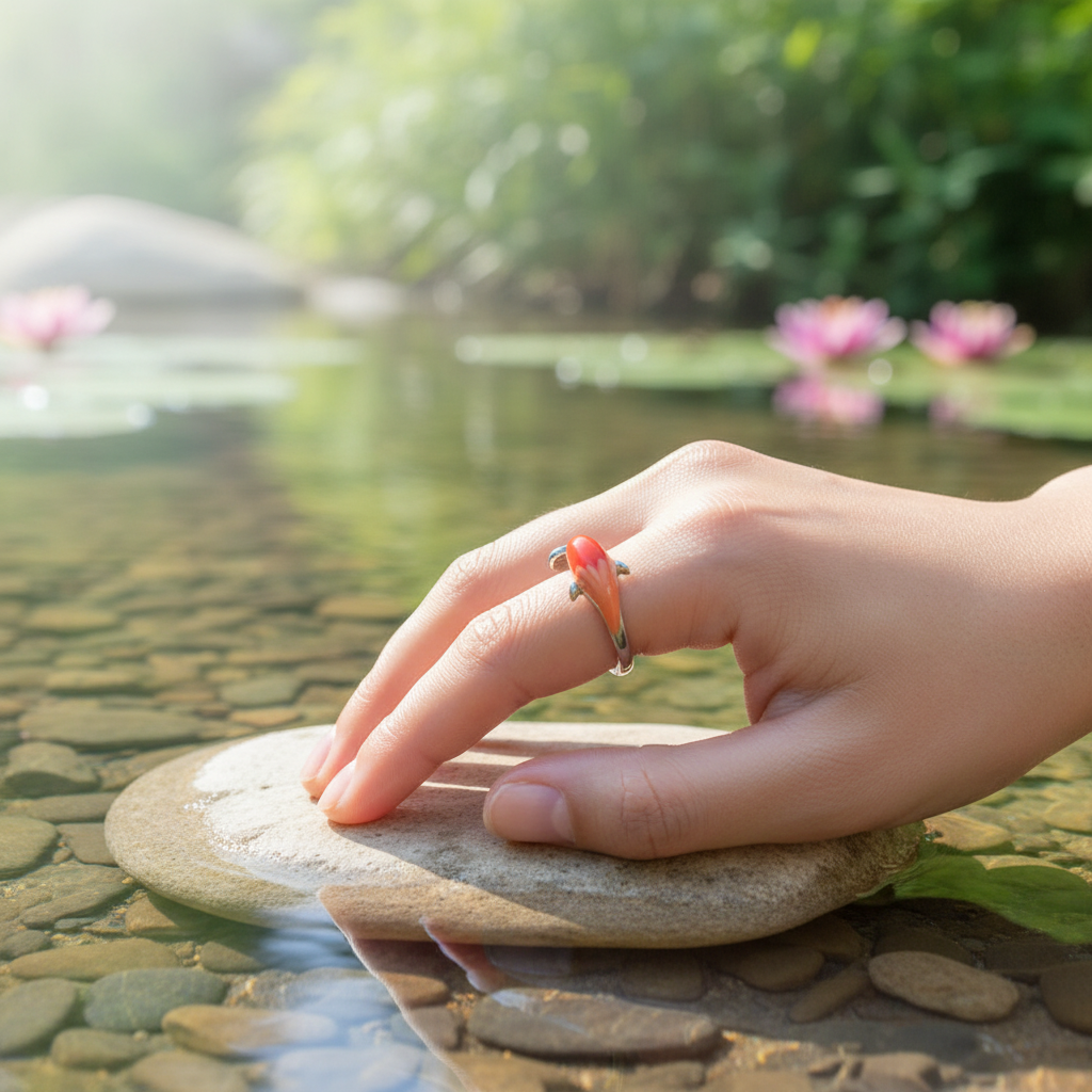 Symbolischer Glücksring - LuckyFishRing
