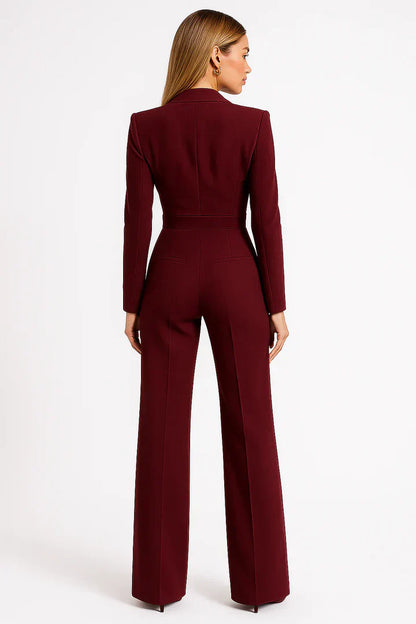 Taillierter Blazer-Jumpsuit Mit Weitem Bein - Luisa