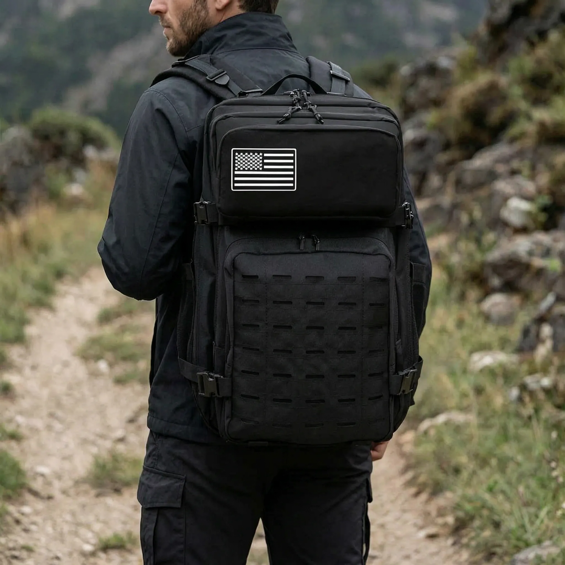 Taktischer Molle-Rucksack Mit Großem Volumen -  Gridpak
