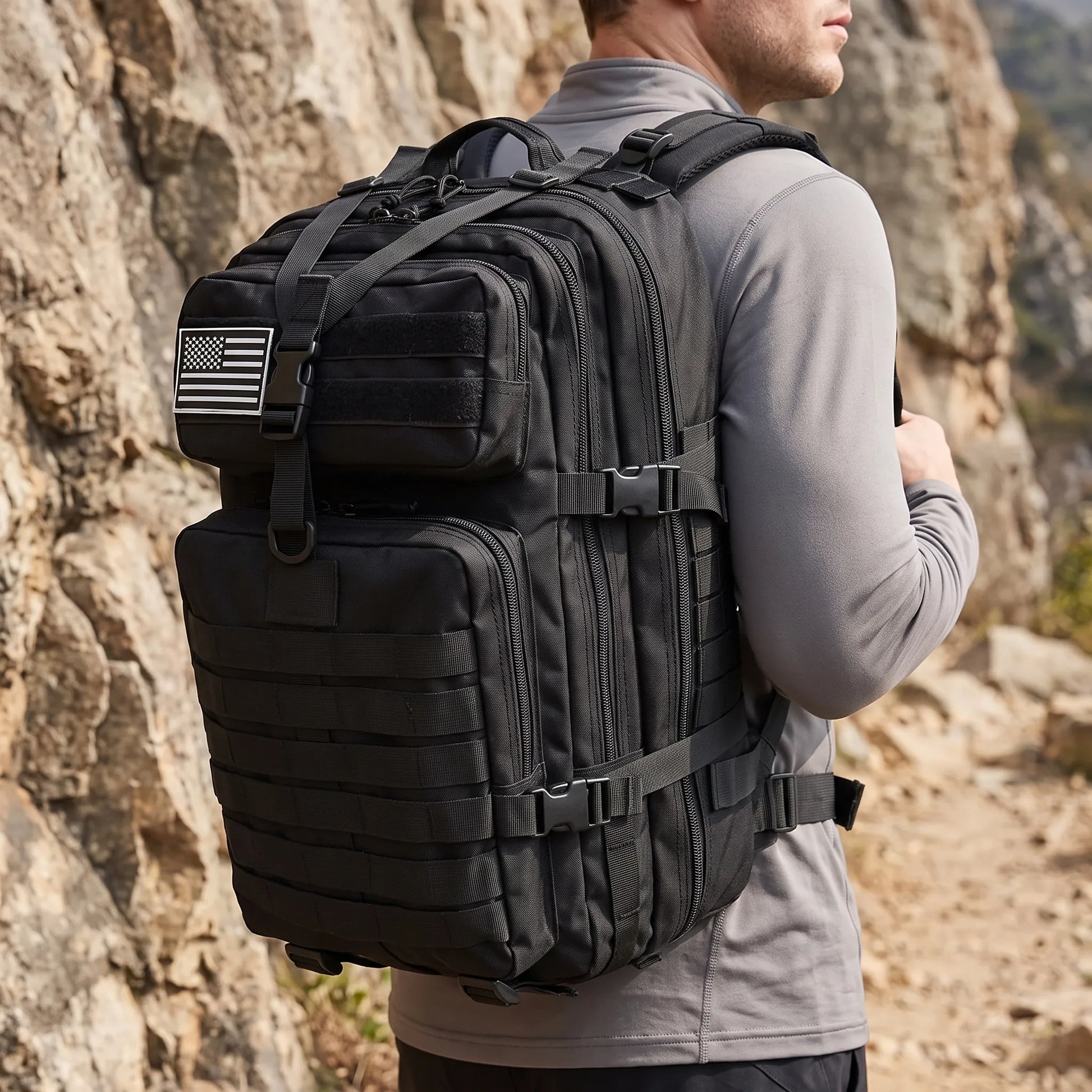 Taktischer Rucksack Mit Mehreren Fächern -  Terrack