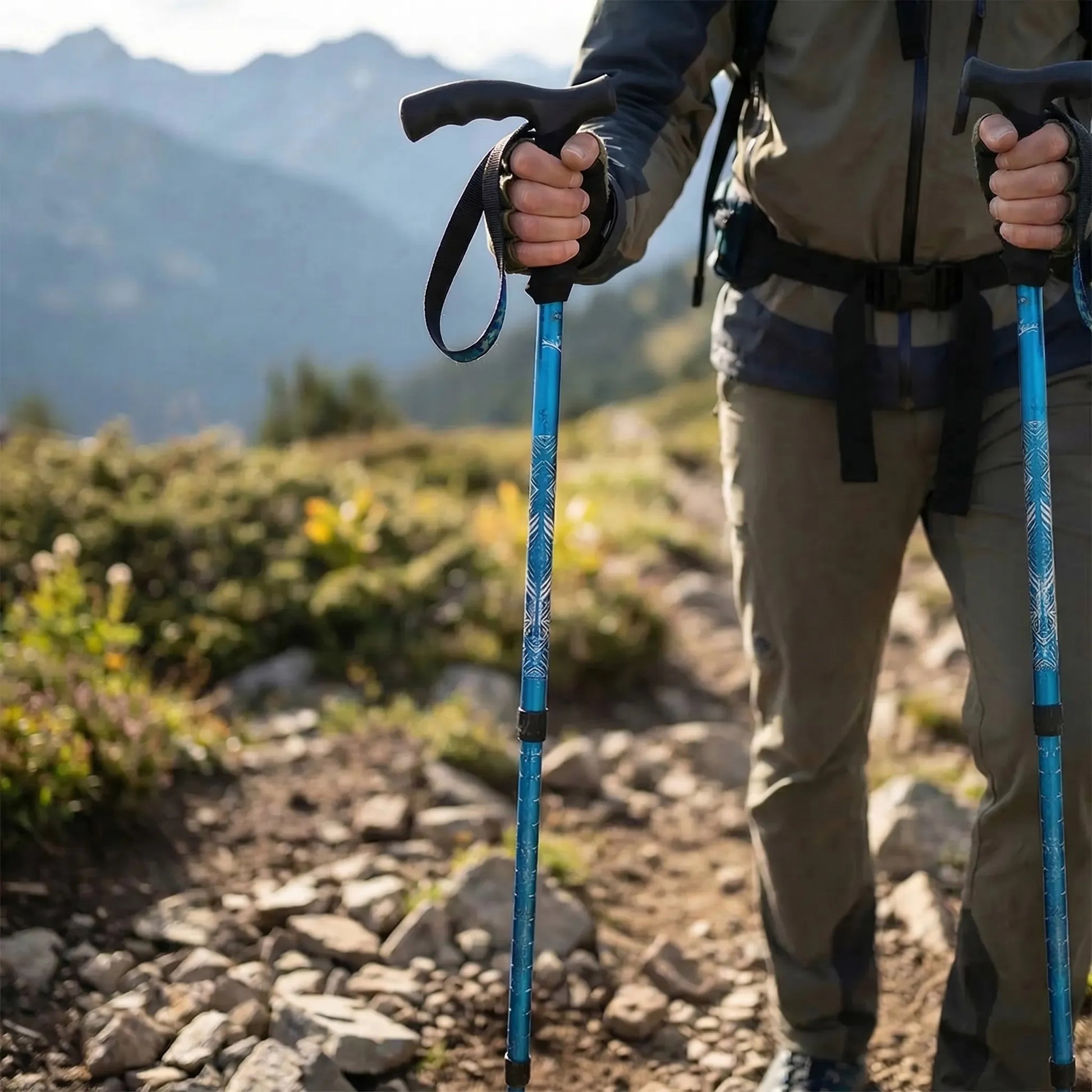 Teleskop-Wanderstock Mit Handschlaufe -  Alpaven