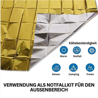 Multifunktionale Notfalldecke und Isolationsdecke - ThermaShield Poncho