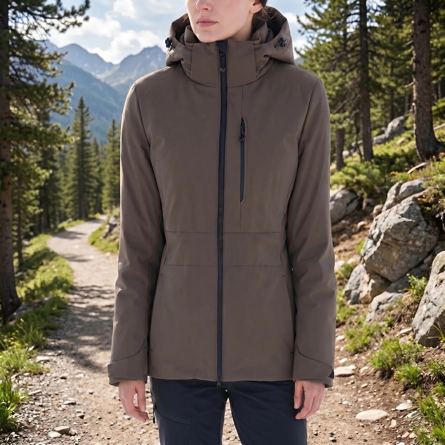 Thermo-Windbreaker Mit Kapuze -  Wyndrix