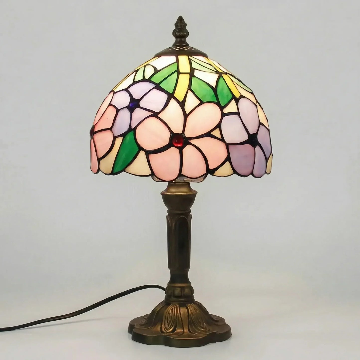 Tiffany-Style Stained Glass Table Lamp -  Tifforia