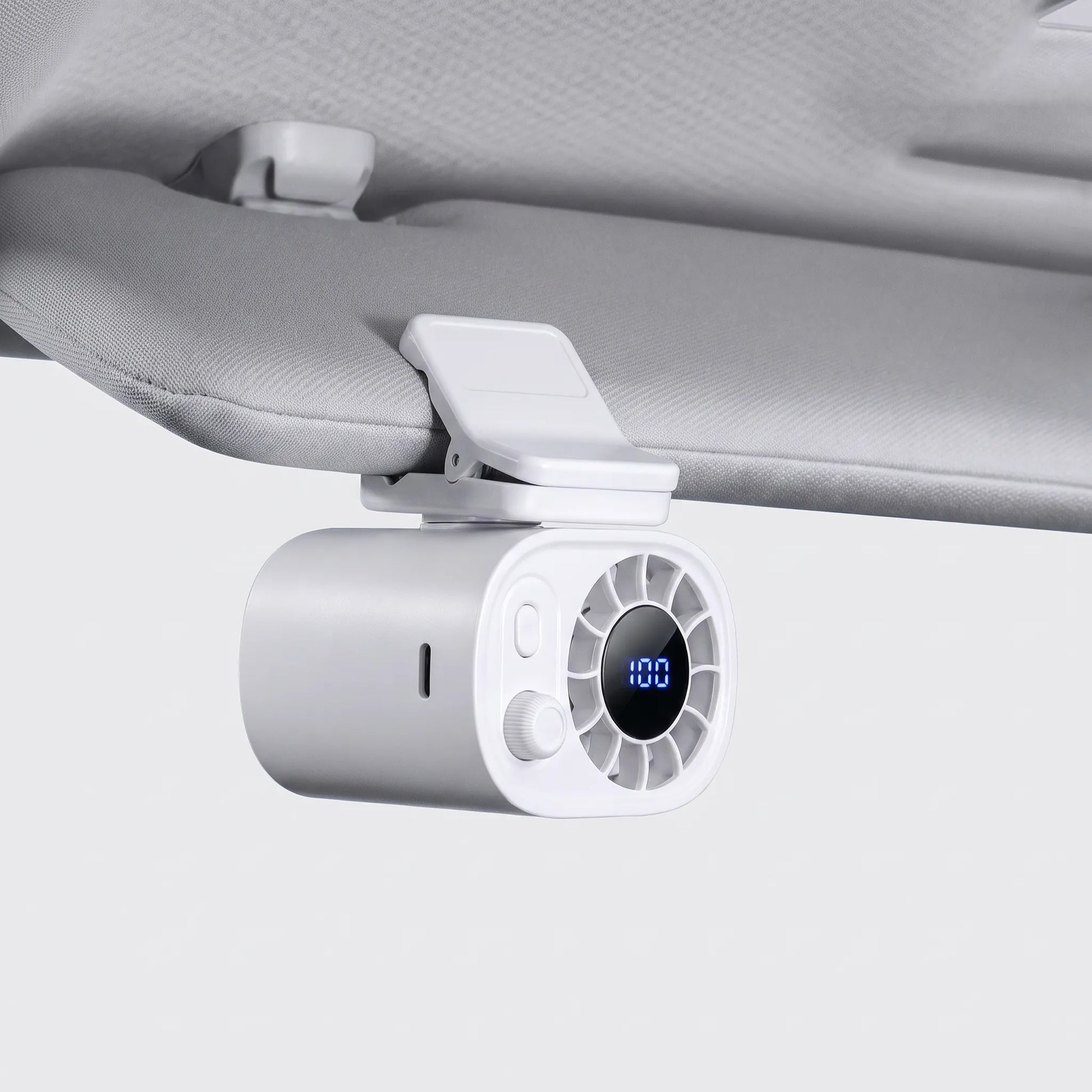 Tragbarer Klemmventilator Mit Display - Aeroclip