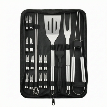 Tragbares Grillbesteck-Set - Grillora