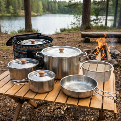Tragbares Und Mehrteiliges Outdoor-Kochset -  Outvenco