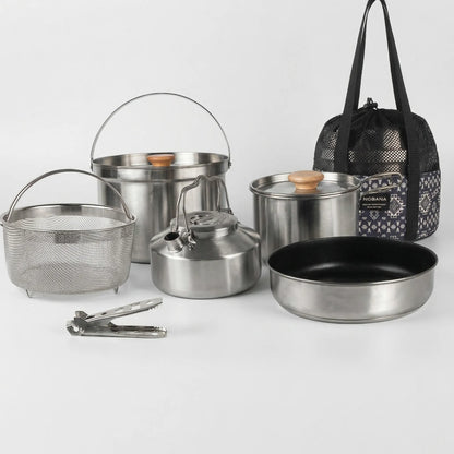 Tragbares Und Mehrteiliges Outdoor-Kochset -  Outvenco