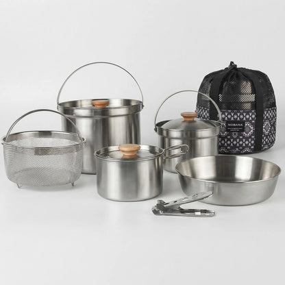Tragbares Und Mehrteiliges Outdoor-Kochset -  Outvenco