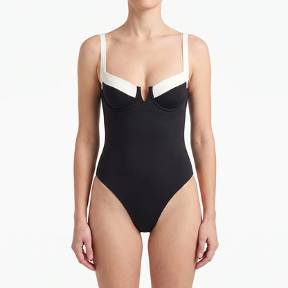 Trägerloser Bodysuit Im Colour-Blocking-Design - Lillian