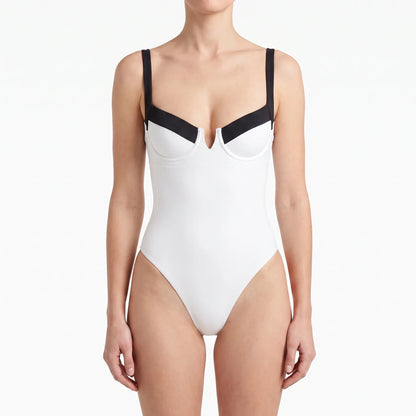 Trägerloser Bodysuit Im Colour-Blocking-Design - Lillian