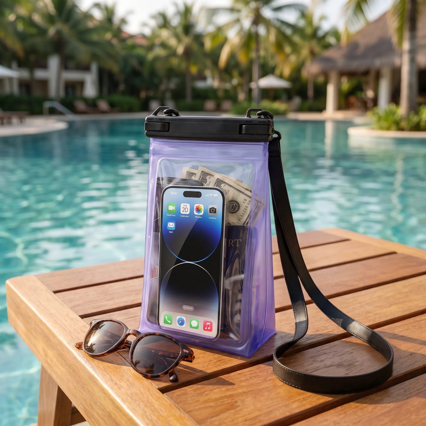 Transparente Touchscreen-Handytasche - Flotex