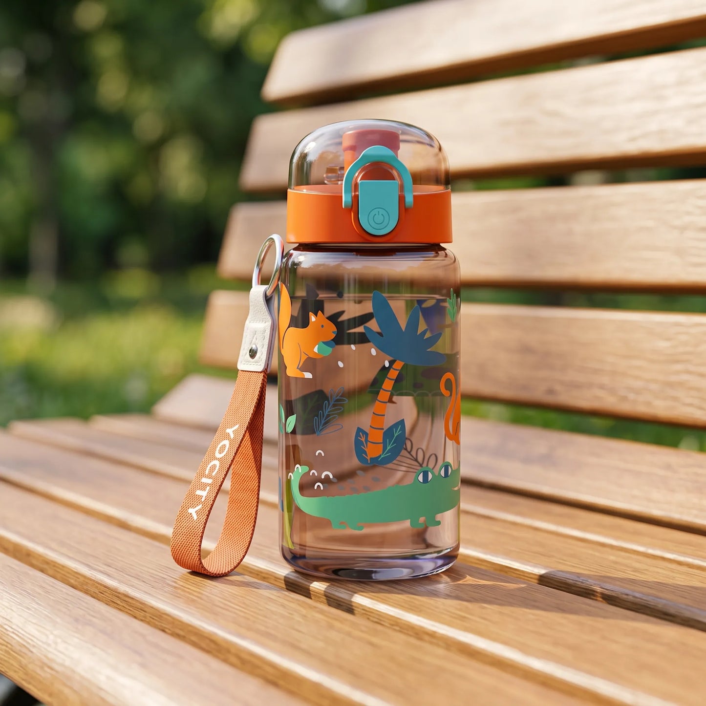 Transparente Trinkflasche Kinder Mit Print - Zydro