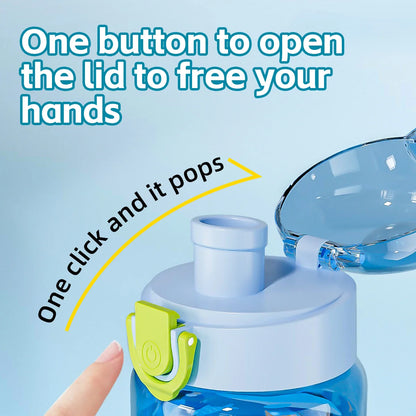 Transparente Trinkflasche Kinder Mit Print - Zydro