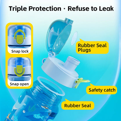 Transparente Trinkflasche Kinder Mit Print - Zydro