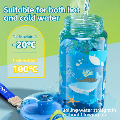 Transparente Trinkflasche Kinder Mit Print - Zydro