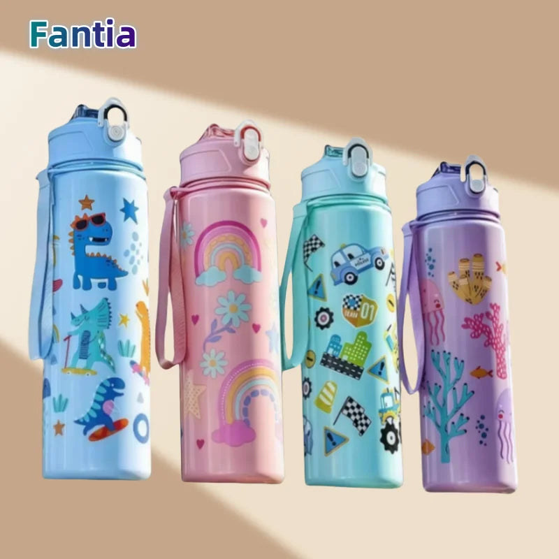 Trinkflasche Für Kinder Mit Cartoon-Motiven - Sipify