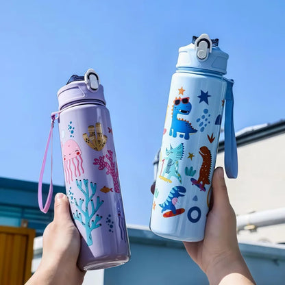 Trinkflasche Für Kinder Mit Cartoon-Motiven - Sipify