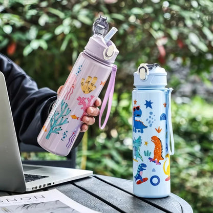 Trinkflasche Für Kinder Mit Cartoon-Motiven - Sipify
