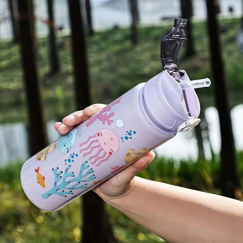 Trinkflasche Für Kinder Mit Cartoon-Motiven - Sipify