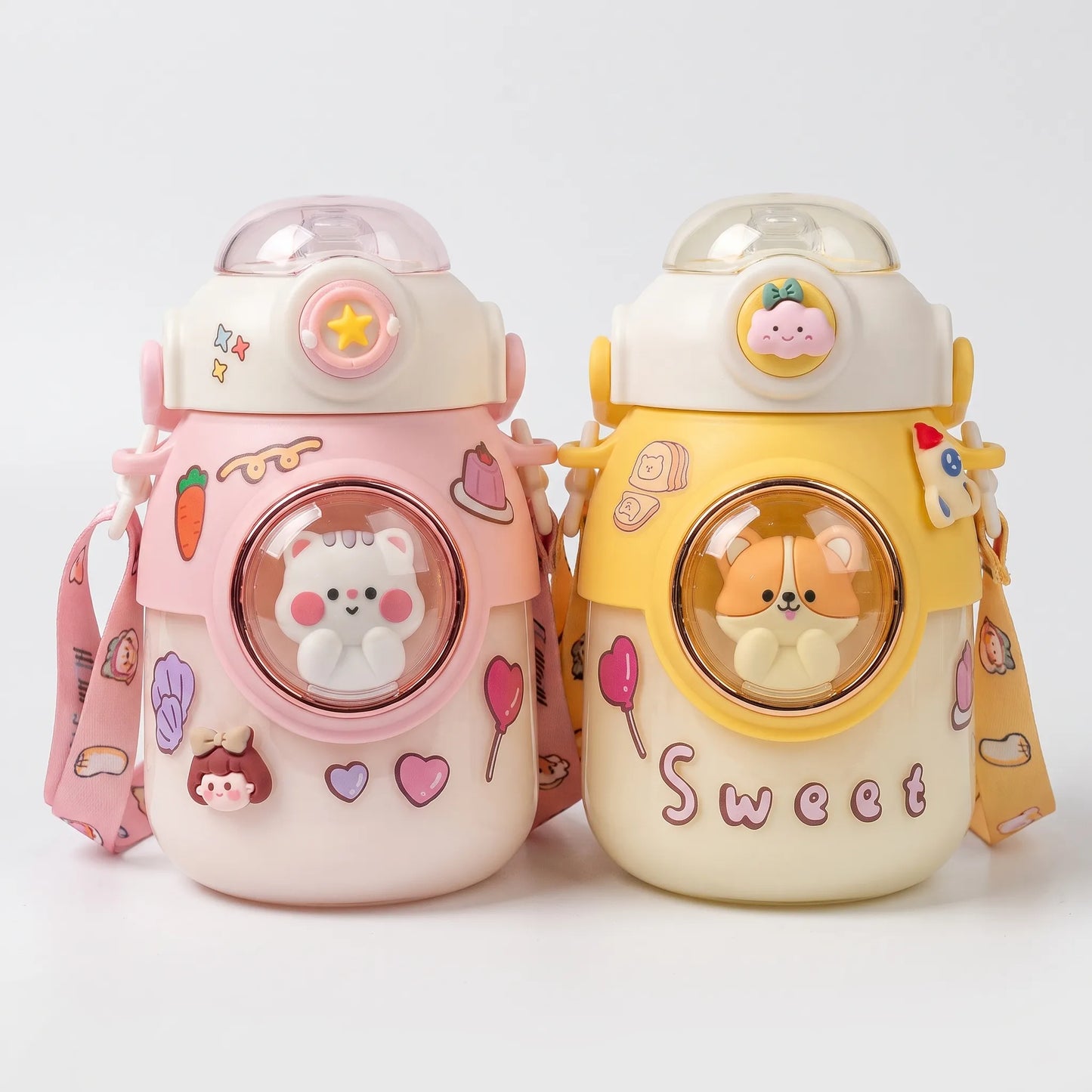 Trinkflasche Kinder Mit Cartoon-Motiv - Bubblio