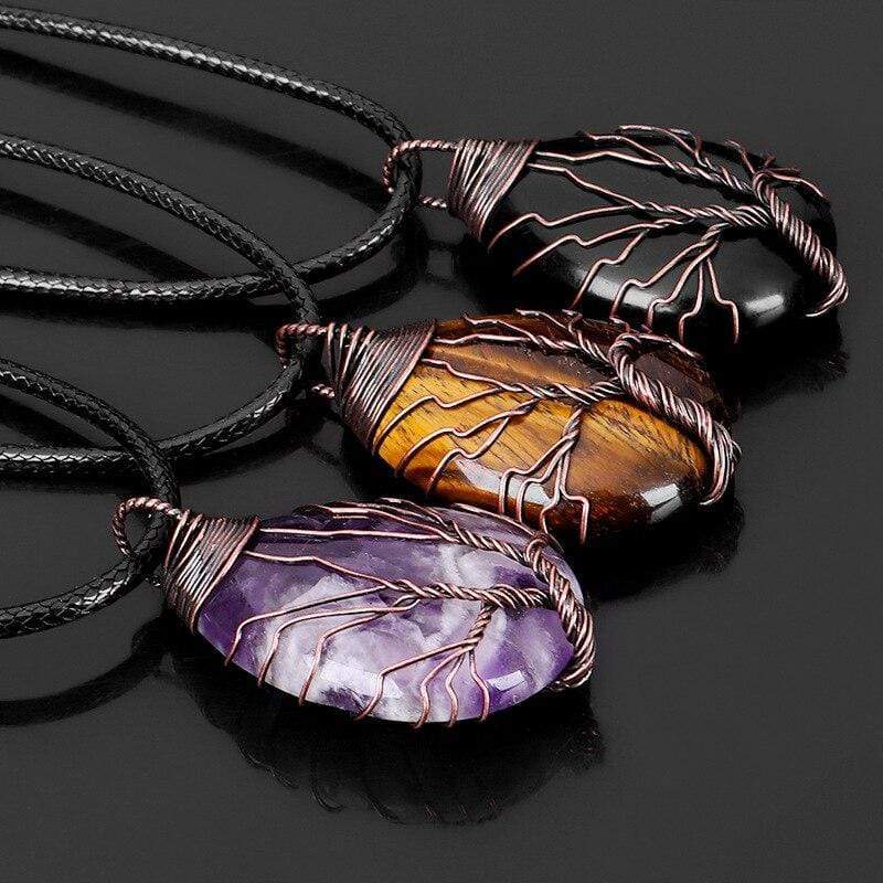Tropfenförmige Kette - AmethystDream