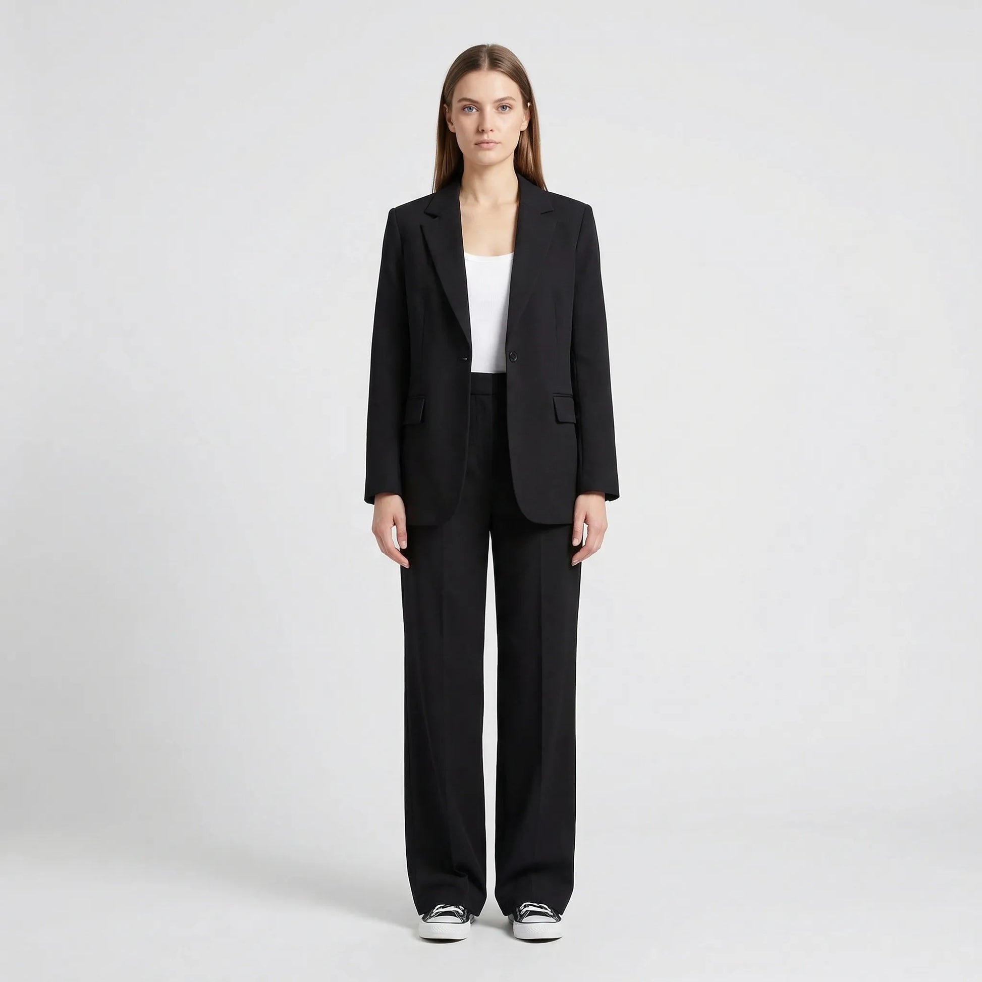 Two-Piece Blazer And Wide-Leg Trouser Set - Margie