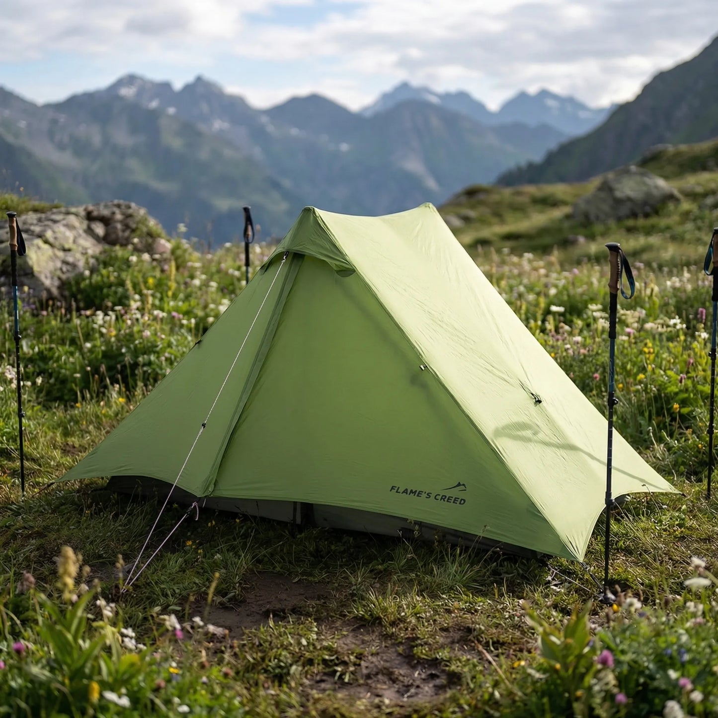 Ultraleichtes Trekkingstock-Zelt Für 2 Personen -  Silpitch