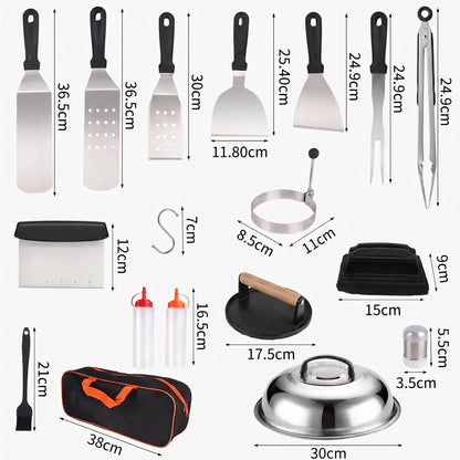 Umfangreiches Grillbesteck Set - Grillvane