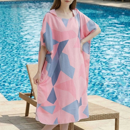 Umziehponcho Mit Geometrischem Muster - Loomera