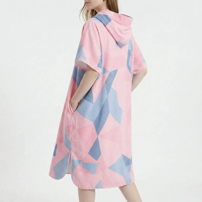 Umziehponcho Mit Geometrischem Muster - Loomera