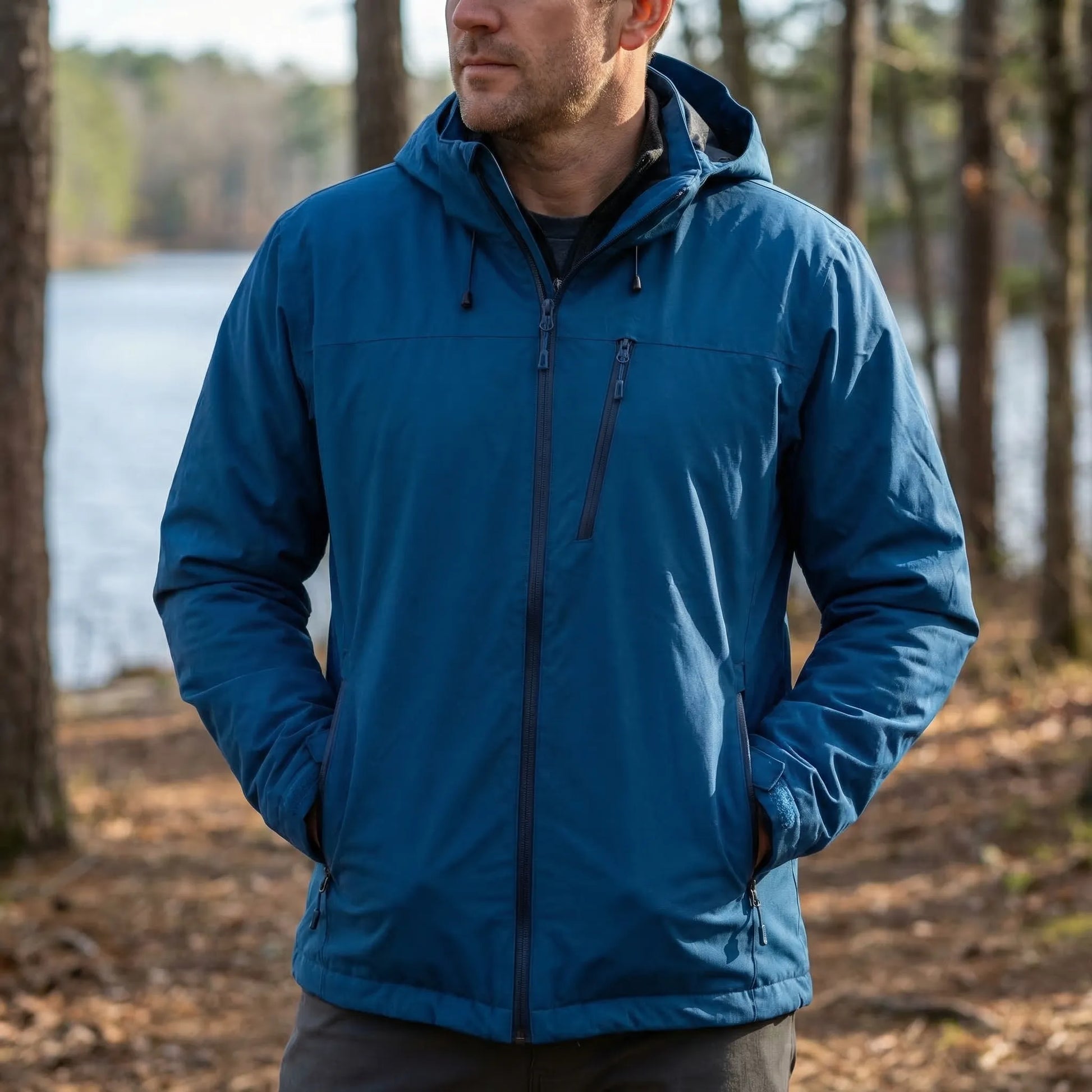 Unisex-Windbreaker Mit Kapuze -  Trailcoat
