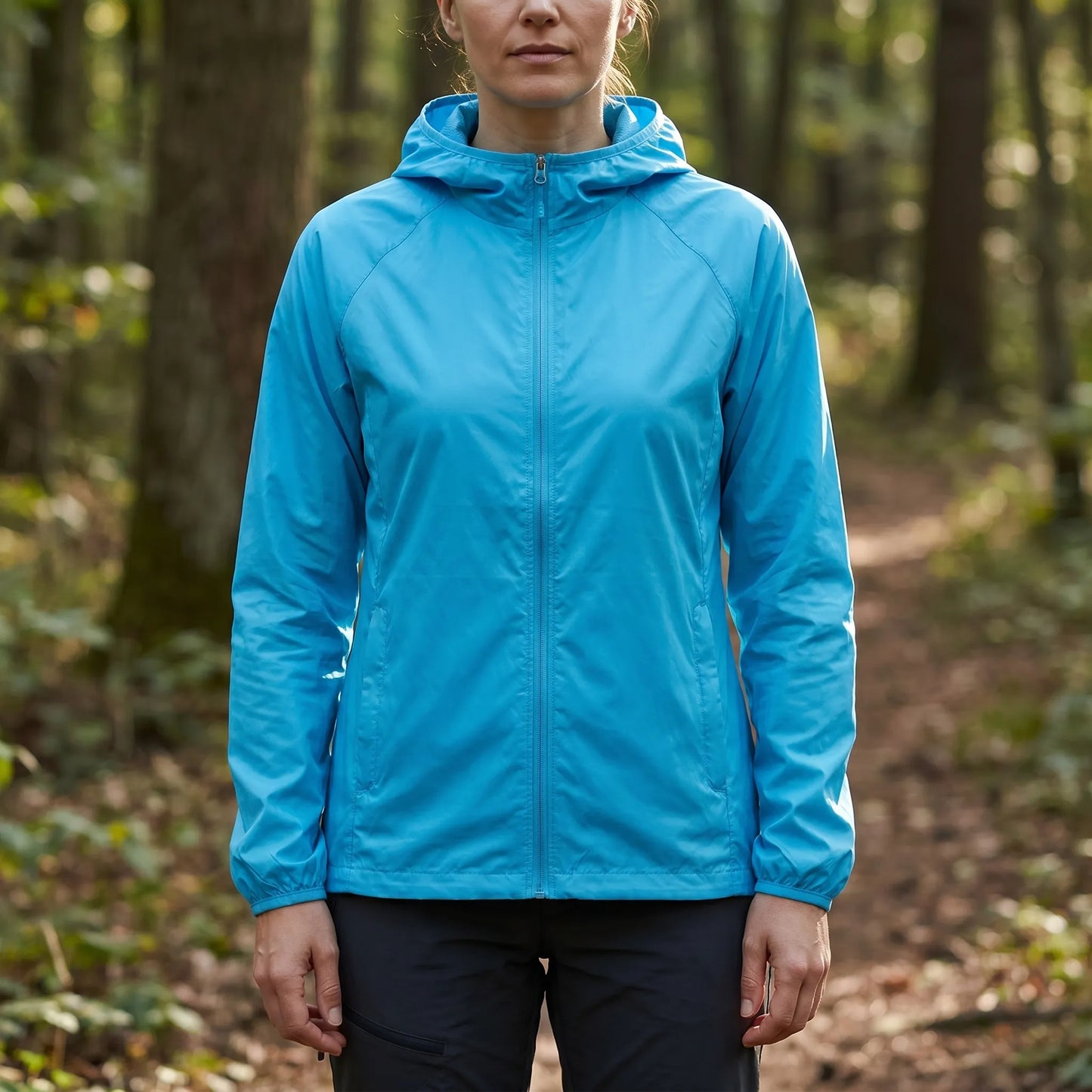 Unisex-Windbreaker Mit Kapuze -  Trailcoat