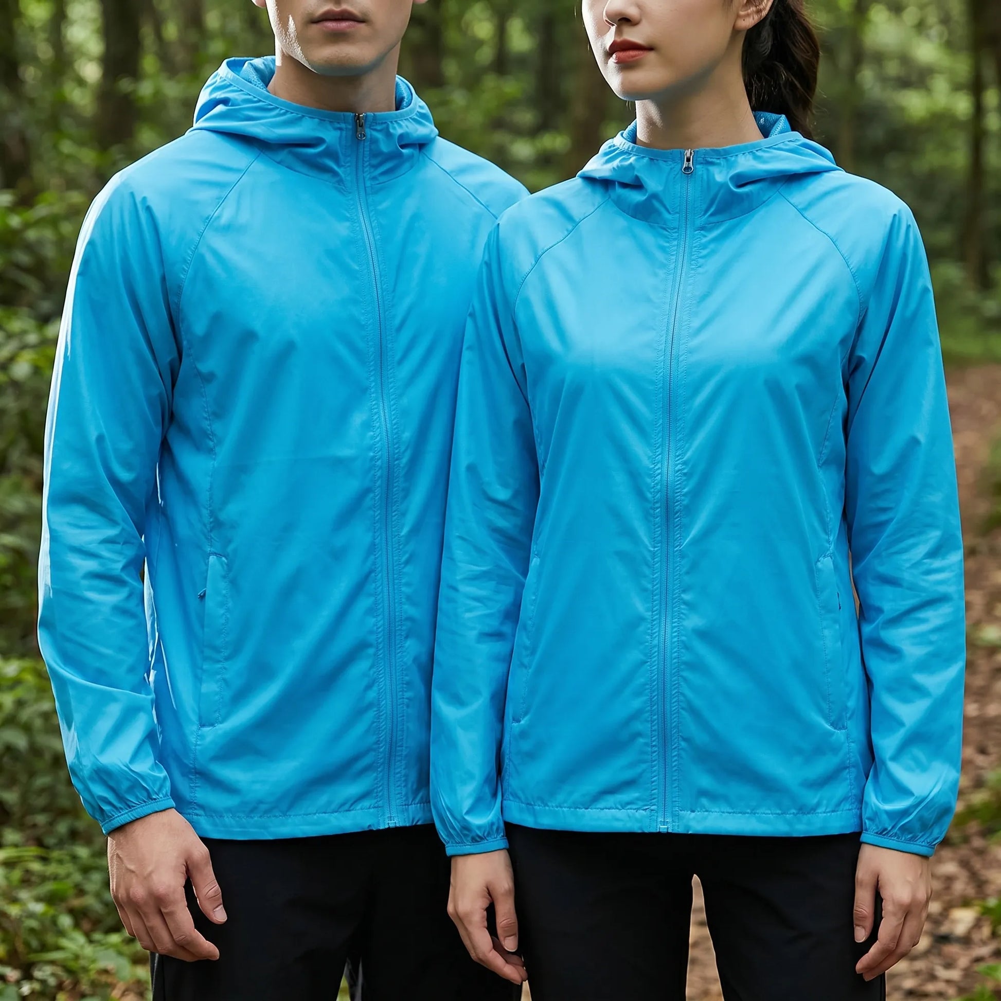 Unisex-Windbreaker Mit Kapuze -  Trailcoat