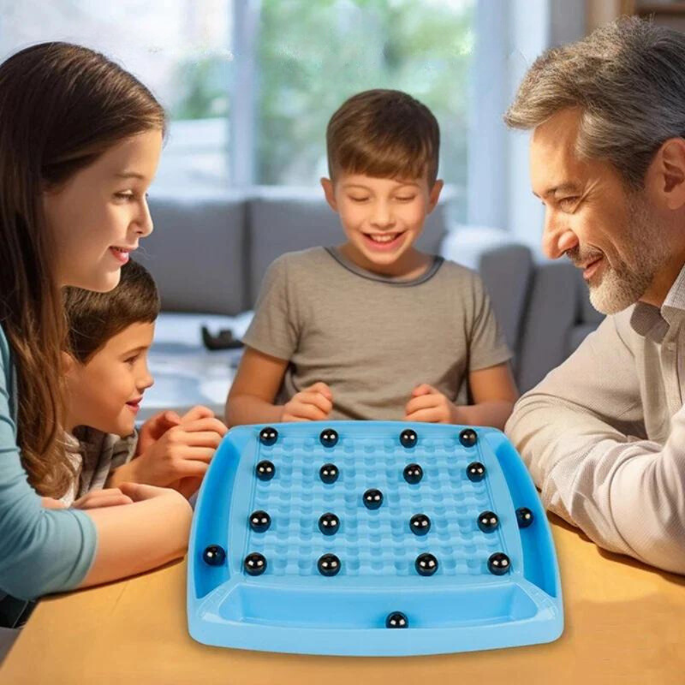 Magnetisches Logikspiel Kugelblock – Taktikbrett mit Spielkugeln