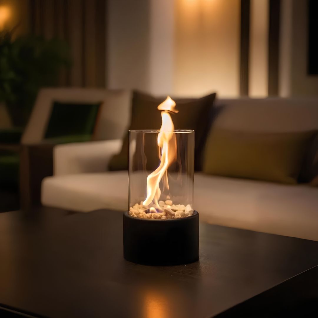 Klassische Öllampe mit offener Flamme - Lumora