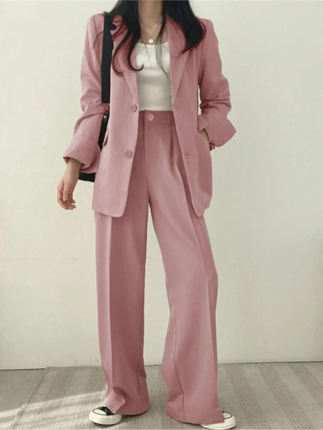 Damen Zweiteiliges Set aus Stretchstoff – Sofia