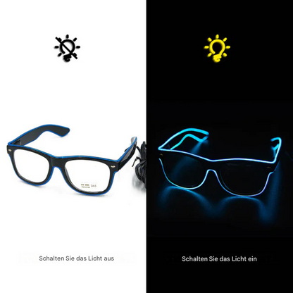 Leuchtende Neonbrille - LumaGlow