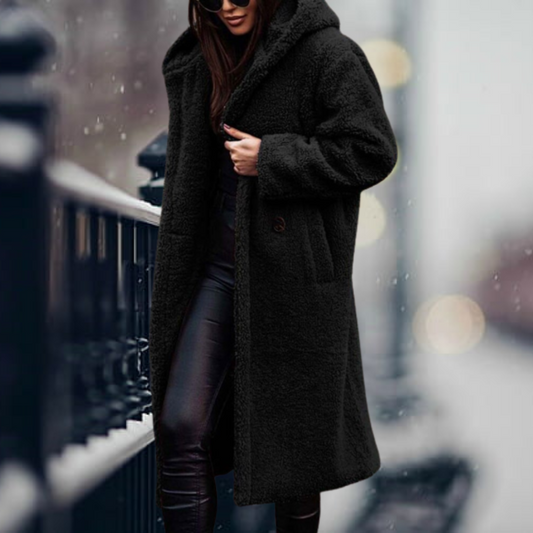Warme und Stilvolle Lange Winterjacke – Amara