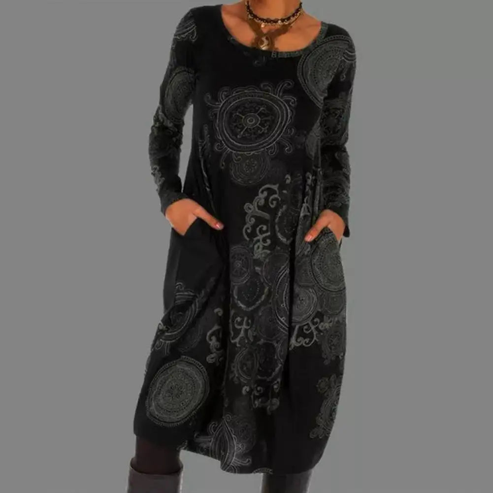 Retro-Boho-Kleid – Elena