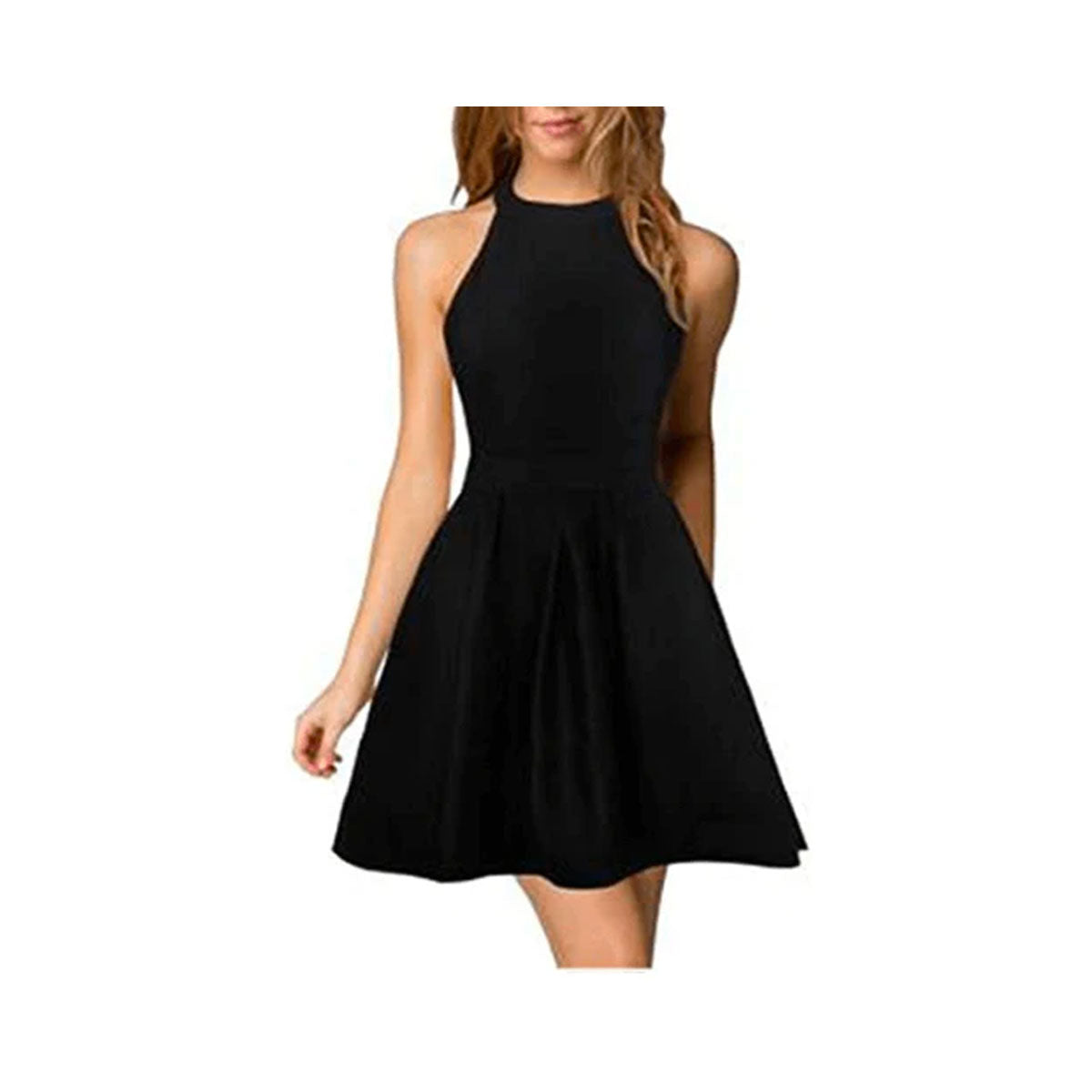 Stilvolles Damen Sommerkleid mit Halterkragen – Malia
