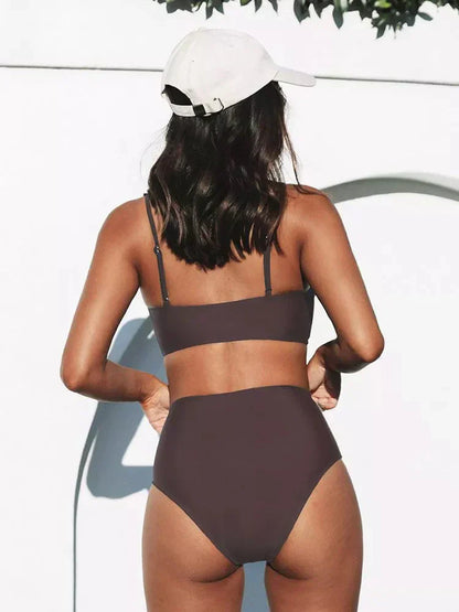 Bikini-Set mit Hohem Bund – Eliva