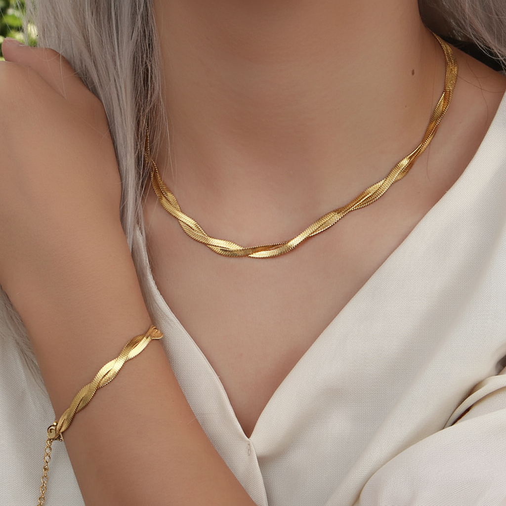 Vergoldetes Armbandset - GoldGlimmer