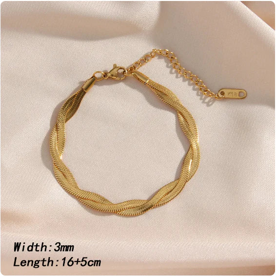 Vergoldetes Armbandset - GoldGlimmer