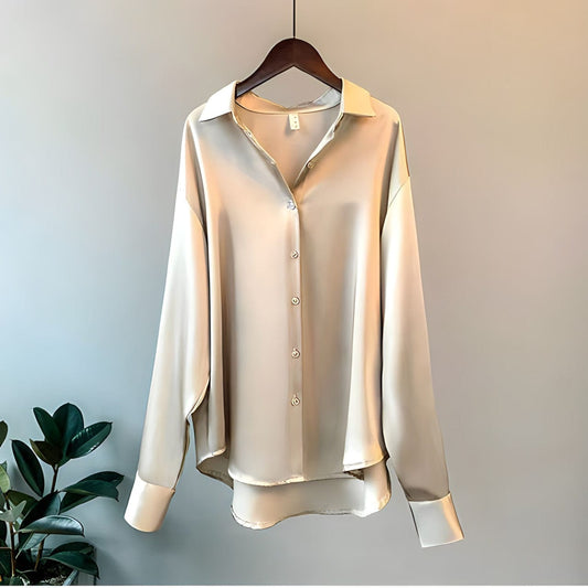 Versatile Satin-Finish Top - Angelica